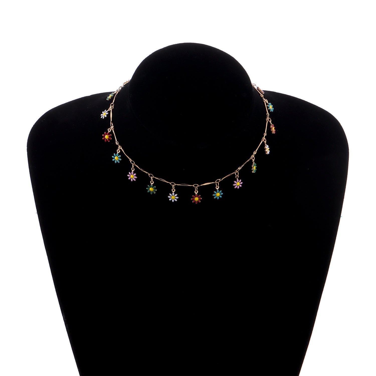 Wholesale Flower Simple Copper Necklaces